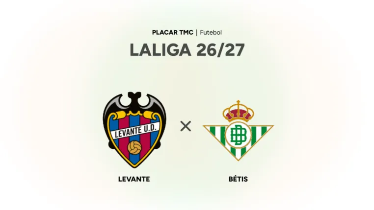Onde assistir Levante x Bétis, LaLiga 26/27