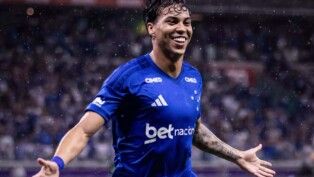 Kaio Jorge comemorando gol pelo Cruzeiro