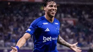 Kaio Jorge comemorando gol pelo Cruzeiro