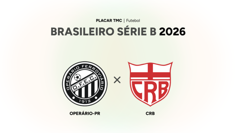 Onde assistir Operário-PR x CRB, Brasileiro Série B 2026