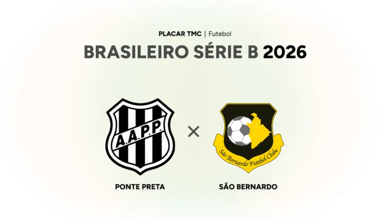 Onde assistir Ponte Preta x São Bernardo, Brasileiro Série B 2026