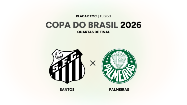 Onde assistir Santos x Palmeiras, Copa do Brasil 2026
