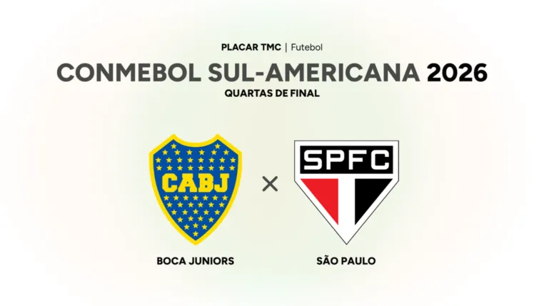 Onde assistir Boca Juniors x São Paulo, CONMEBOL Sul-Americana 2026