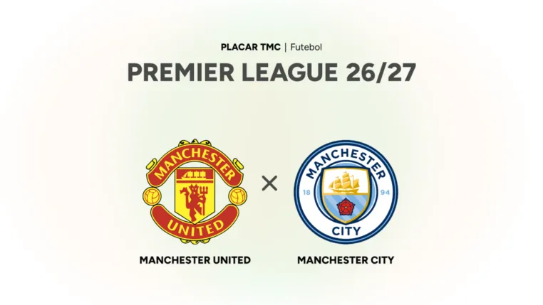 Onde assistir Manchester United x Manchester City, Premier League 26/27