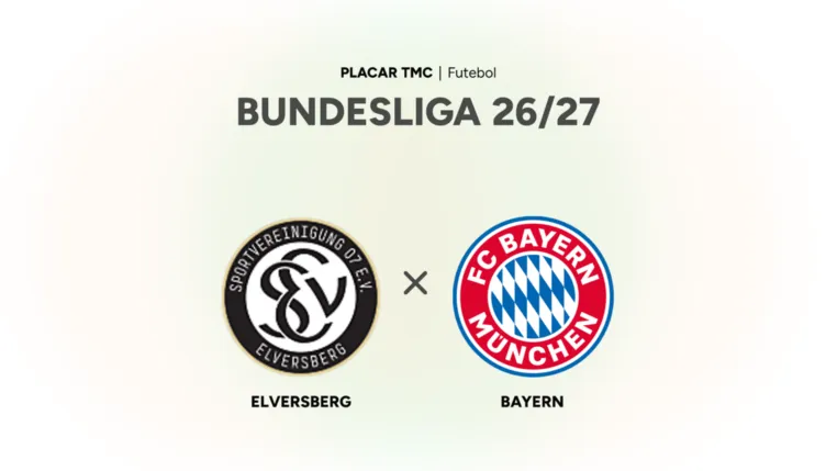 Onde assistir Elversberg x Bayern, Bundesliga 26/27
