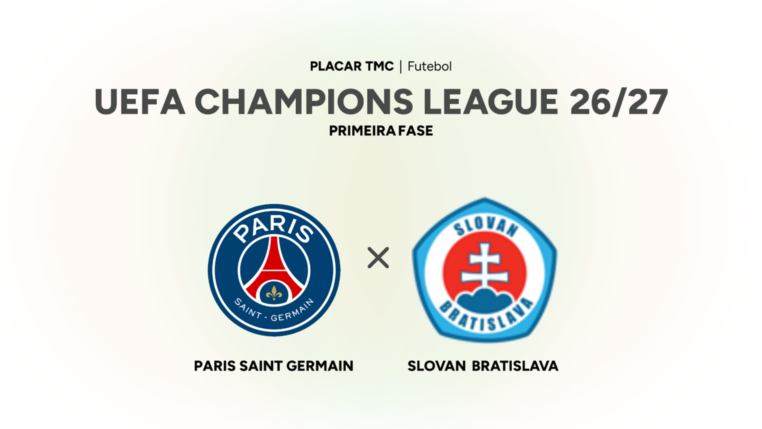 Onde assistir Paris Saint Germain x Slovan Bratislava, UEFA Champions League 26/27
