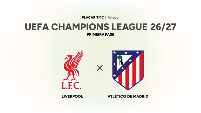 Onde assistir Liverpool x Atlético de Madrid, UEFA Champions League 26/27