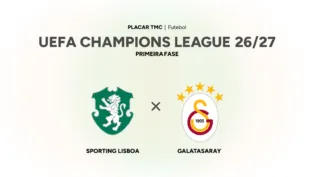 Onde assistir Sporting Lisboa x Galatasaray, UEFA Champions League 26/27