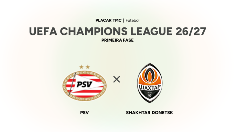 Onde assistir PSV x Shakhtar Donetsk, UEFA Champions League 26/27