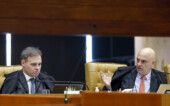 moraes e mendonça Moraes e Mendonça em sessão plenária do STF