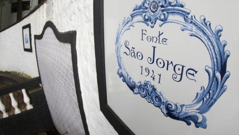 Fonte de São Jorge na sede social do Corinthians