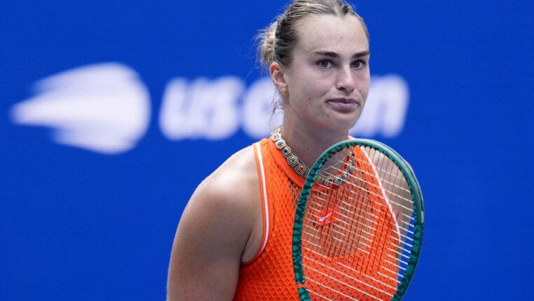 Tennis - U.S. Open - Flushing Meadows, New York, United States - September 4, 2026 Belarus' Aryna Sabalenka celebrates winning her third round match against Uzbekistan's Kamilla Rakhimova REUTERS/Eduardo Munoz