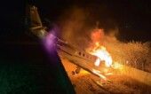 avião pegou fogo