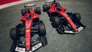 Pintura da Ferrari inspirada em Michael Schumacher para o GP da Itália de F1 2026 (Foto: Divulgação/F1)